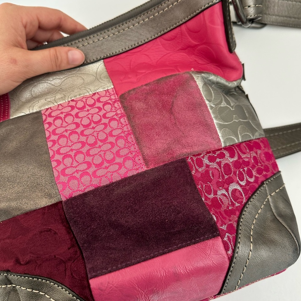 Coach Y2K Multicolor Patchwork Crossbody Bag - Picture 8 of 14